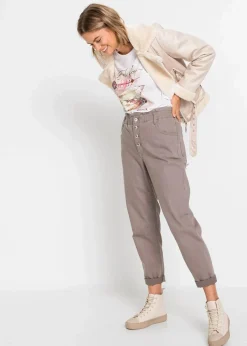 T-Shirt mit Federdruck