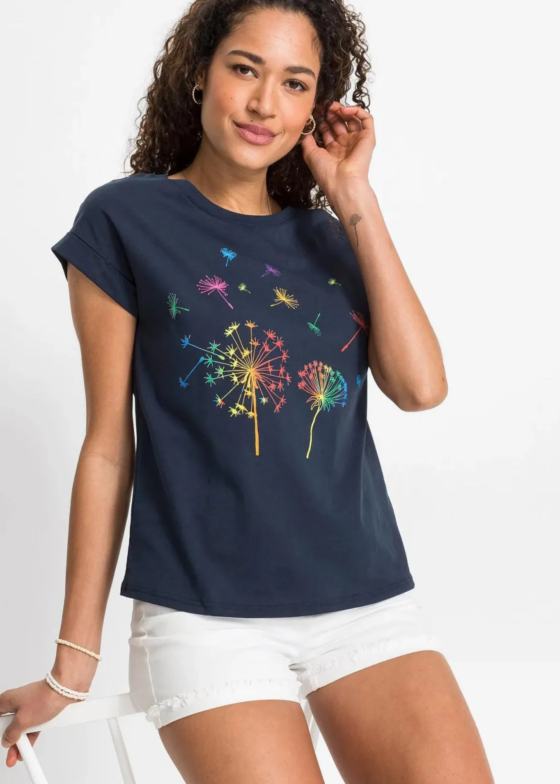 T-Shirt mit floralem Print
