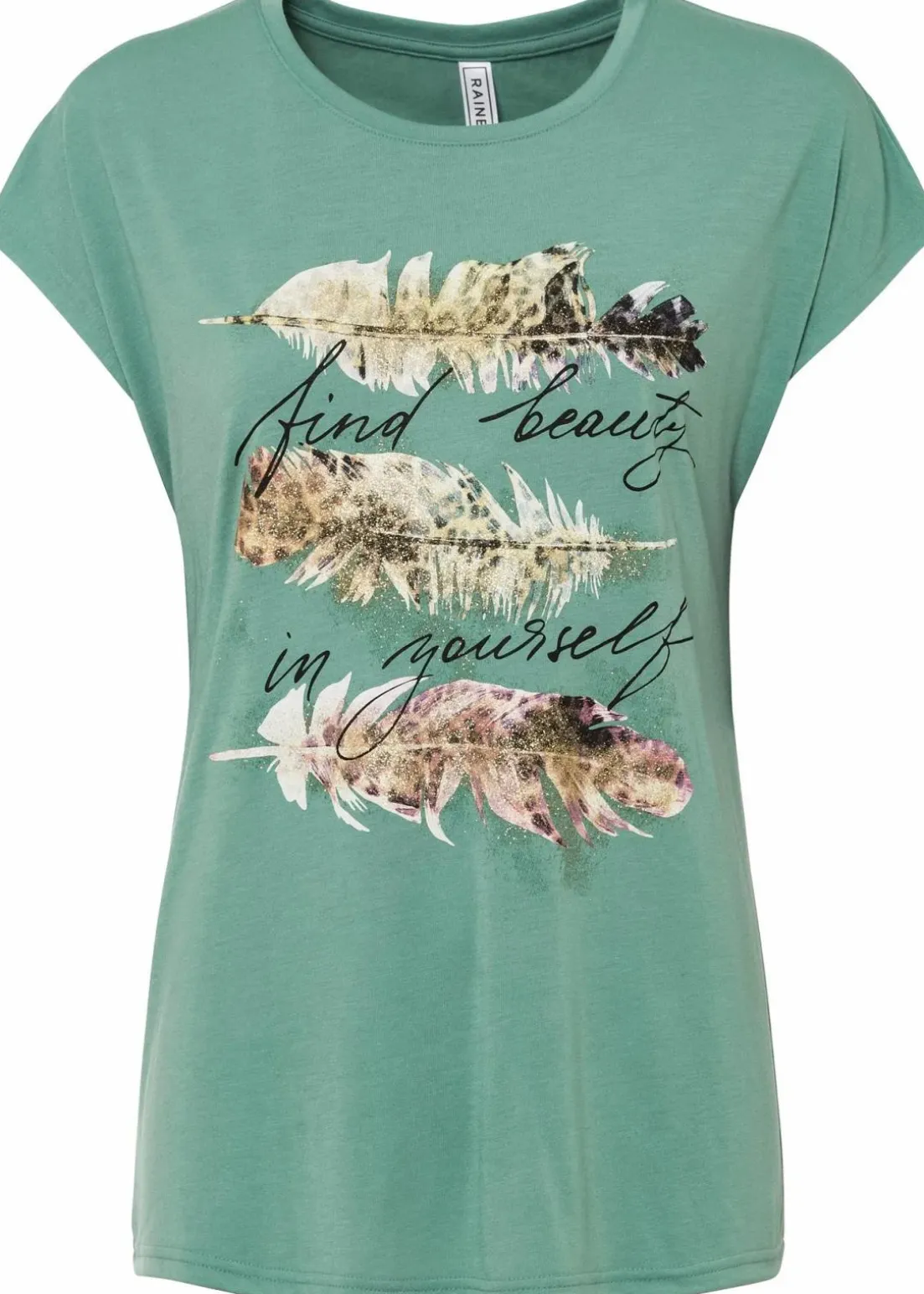 T-Shirt mit Glitzerdruck