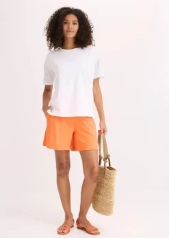 T-Shirt mit Lochstickerei