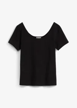 T-Shirt mit tiefem Rückenausschnitt