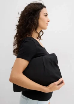 T-Shirt mit tiefem Rückenausschnitt