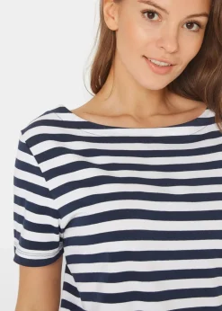 T-Shirt mit U-Boot-Ausschnitt