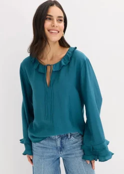 Tunika aus feinem Viskose-Mix