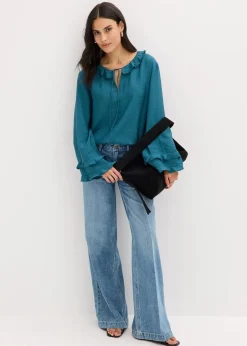 Tunika aus feinem Viskose-Mix