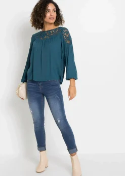 Tunika aus fließender Viskose