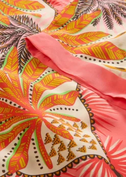 Tunikabluse aus feinem Seiden-Mix