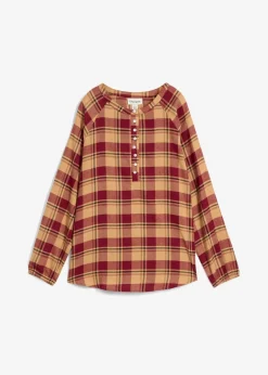 Tunikabluse aus Flanell