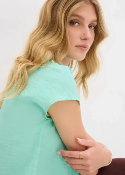 Tunikabluse aus fließendem Viskose-Mix