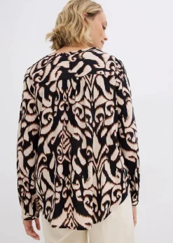 Tunikabluse aus fließender Viskose