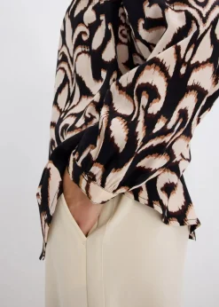 Tunikabluse aus fließender Viskose