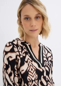 Tunikabluse aus fließender Viskose