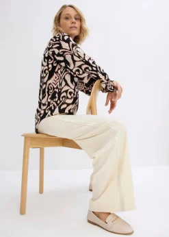 Tunikabluse aus fließender Viskose