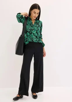 Tunikabluse aus fließender Viskose