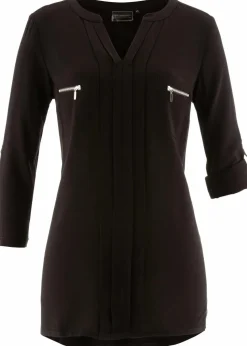 Tunikabluse aus fließender Viskose