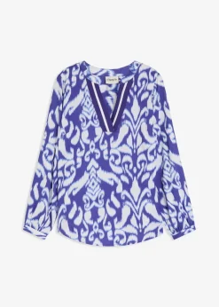 Tunikabluse aus fließender Viskose