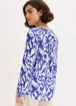 Tunikabluse aus fließender Viskose