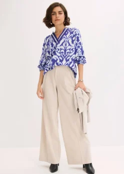 Tunikabluse aus fließender Viskose