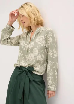 Tunikabluse aus leichtem Crêpe