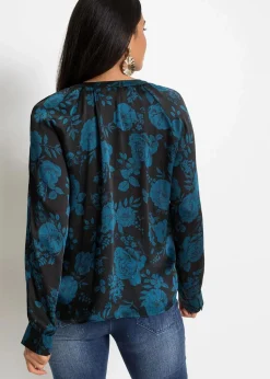 Tunikabluse aus leichtem Crêpe