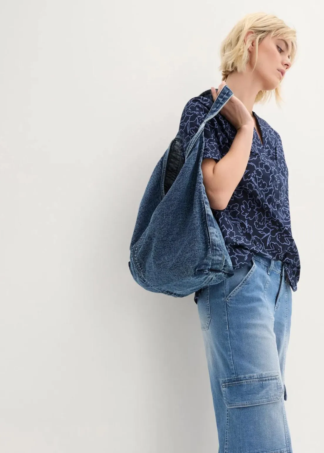 Tunikabluse aus reiner Baumwolle