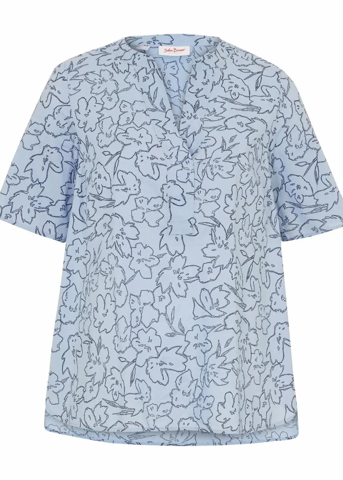 Tunikabluse aus reiner Baumwolle