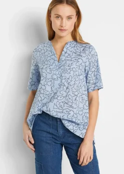 Tunikabluse aus reiner Baumwolle