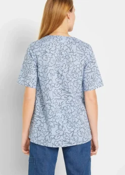 Tunikabluse aus reiner Baumwolle