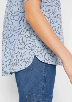 Tunikabluse aus reiner Baumwolle