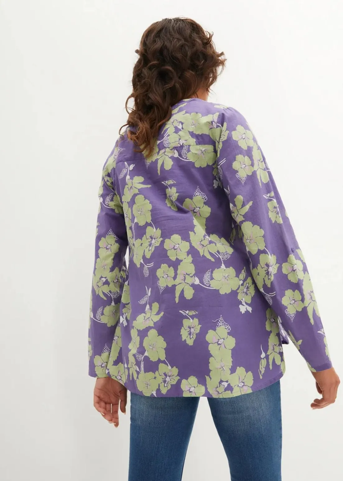 Tunikabluse aus reiner Baumwolle