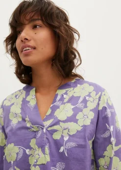 Tunikabluse aus reiner Baumwolle