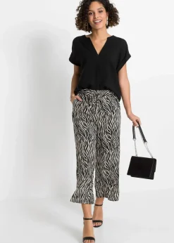 Tunikabluse aus reiner Viskose