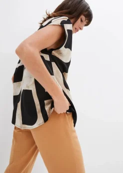 Tunikabluse aus Satin