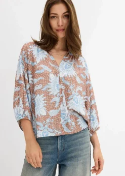 Tunikabluse aus softem Viskose-Mix