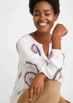 Tunikabluse aus softer Viskose