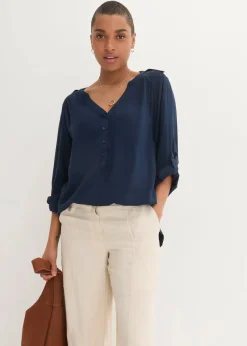 Tunikabluse aus softer Viskose