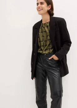 Tunikabluse mit Fledermausärmeln