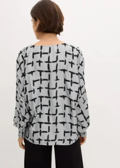 Tunikabluse mit Fledermausärmeln