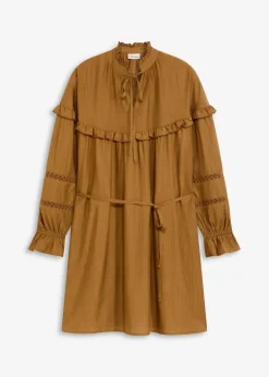 Tunika-Kleid aus feinem Viskose-Mix