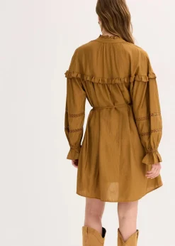 Tunika-Kleid aus feinem Viskose-Mix