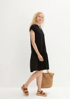 Tunikakleid aus feiner Viskose