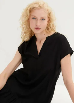 Tunikakleid aus feiner Viskose