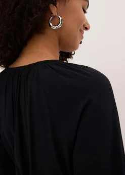 Tunika-Kleid aus fließendem Viskose-Mix