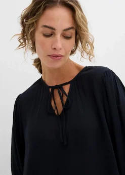 Tunika-Kleid aus fließender Viskose