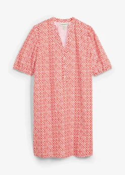 Tunika-Kleid aus fließender Viskose