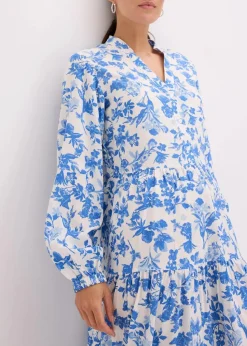 Tunika-Kleid aus fließender Viskose