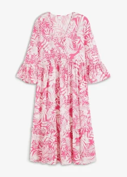 Tunika-Kleid aus fließender Viskose