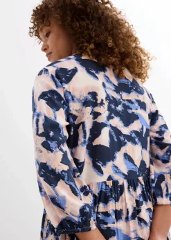 Tunika-Kleid aus fließender Viskose