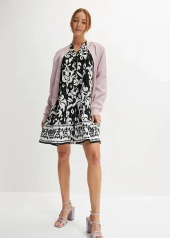 Tunika-Kleid aus fließender Viskose