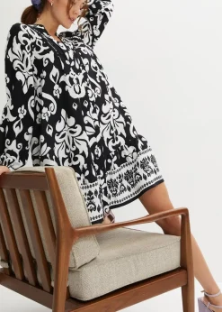 Tunika-Kleid aus fließender Viskose